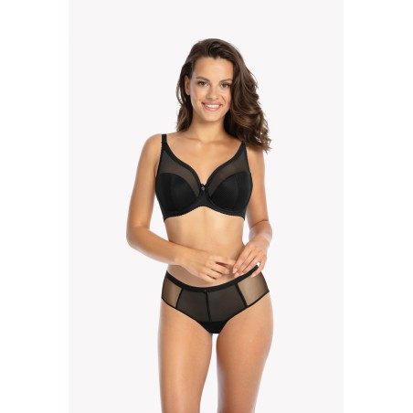 Biustonosz semi soft Gaia Sonia BS 1058 prążkowany półusztywniany z bawełną