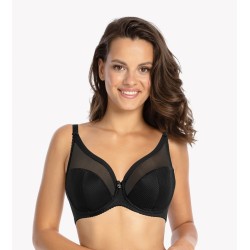 Biustonosz semi soft Gaia Sonia BS 1058 prążkowany półusztywniany z bawełną