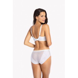 Biustonosz semi soft Gaia Sonia BS 1058 prążkowany półusztywniany z bawełną
