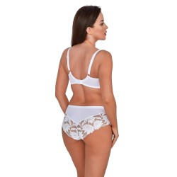 Biustonosz półusztywniany Gaia Keto BS 1134 biały semi soft z fiszbinami