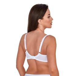 Biustonosz półusztywniany Gaia Keto BS 1134 biały semi soft z fiszbinami