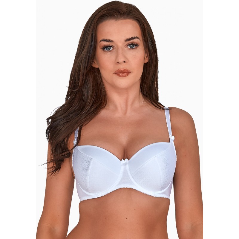 Biustonosz full cup Gaia Kate BS 281 BE3 z bawełną gładki z boczną fiszbiną