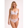 Biustonosz półusztywniany Gaia Isla BS 1228 biały koronkowy semi soft SS10