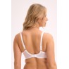 Biustonosz półusztywniany Gaia Isla BS 1228 biały koronkowy semi soft SS10
