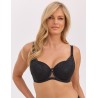 Biustonosz usztywniany Gaia Elodie 1359 czarny Full Cup z fiszbinami