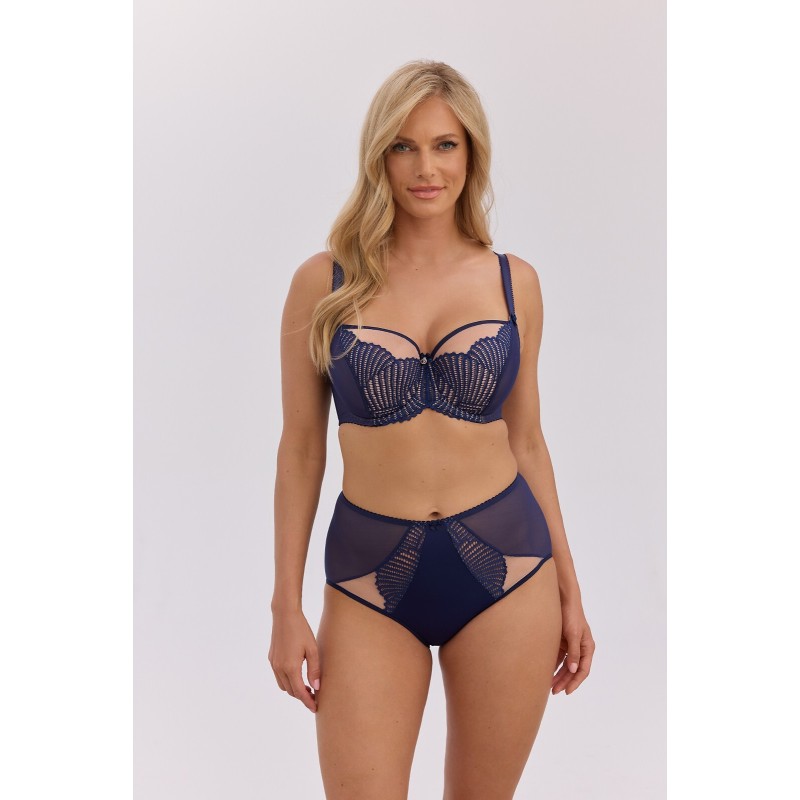 Biustonosz półusztywniany Gaia Brigitta BS 1365 granatowy semi soft
