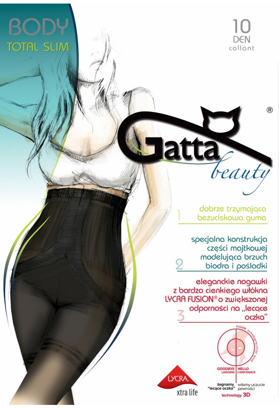 Rajstopy Gatta Body Total Slim Fusion 10 den