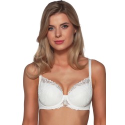Biustonosz push-up Ava 2104 koronkowy z wyjmowanymi wkładkami