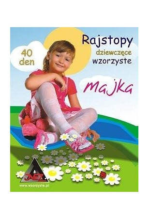 Rajstopy dziewczęce Inez Majka wzorzyste 40 den