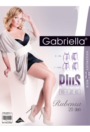 Rajstopy Gabriella Rubensa Plus Size 161 6-7 20 den