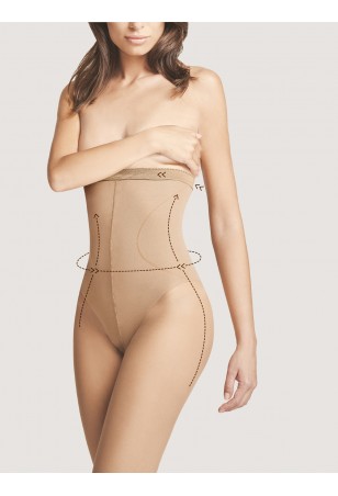 Rajstopy bikini z wysokim stanem Fiore Body Care High Waist Bikini M 5114 20 den