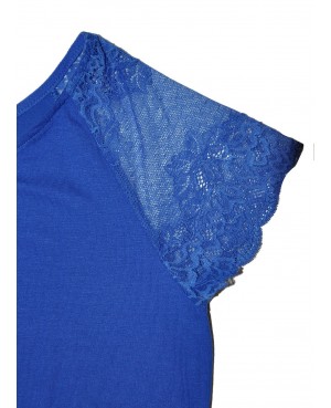 Piżama damska z wiskozy De Lafense 625 Dagmara kr/r S-2XL