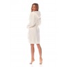 Szlafrok damski z kapturem L&L 2204 Brandi S-XL