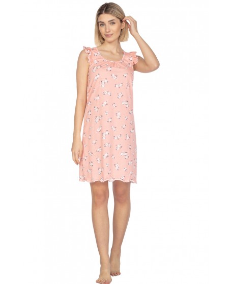 Stylowa Bawełniana Koszula Damska z Kwiatowym Wzorem Regina 126 sz/r S-XL L24
