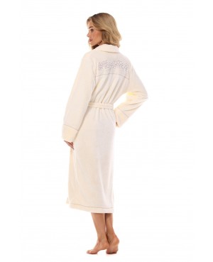 Szlafrok damski długi L&L 2413 Camelia roz M-2XL