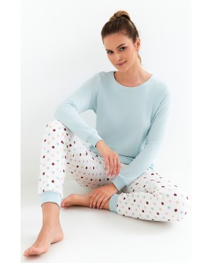 Piżama damska z bawełny Interlock Cana 433  dł/r S-XL