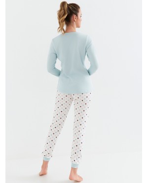 Piżama damska z bawełny Interlock Cana 433  dł/r S-XL