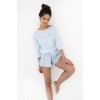 Piżama damska Sensis Angela – bawełna, 3/4, falbanka, S-XL