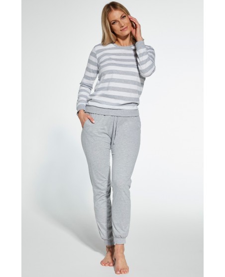 Piżama damska Cornette 634/30 Molly – długi rękaw, paski, S-2XL