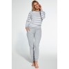 Piżama damska Cornette 634/30 Molly – długi rękaw, paski, S-2XL