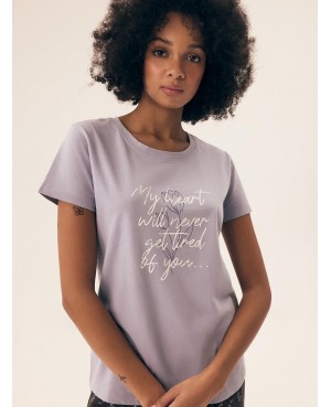 Piżama damska Henderson Ladies 42893 Naturaleza kr/r – bawełna 100%, krótkie spodenki, S–2XL