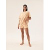 Piżama damska Henderson Ladies 42684 Naranja – bawełniana, krótki rękaw, owocowy print