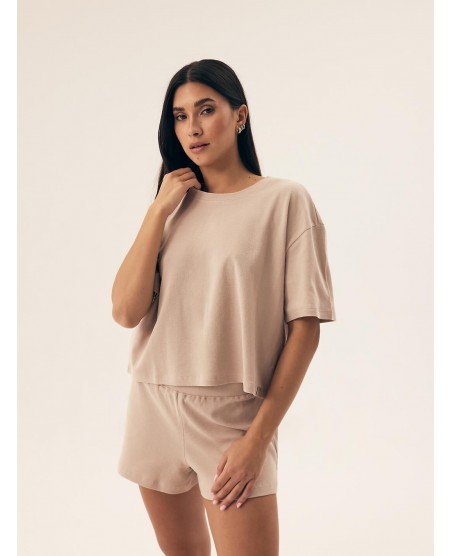 Piżama damska Henderson Ladies 42780 Nilsa kr/r – bawełna waflowa, krótkie spodenki, S–XL