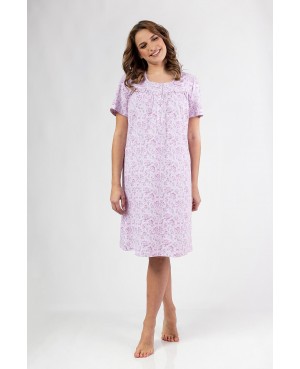 Koszula damska Regina 014 kr/r – bawełna 100%, dekolt na guziki, M–XL