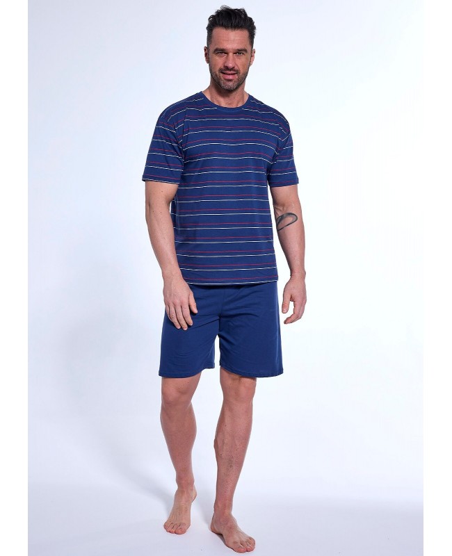 Piżama męska Cornette 338/50 bawełna krótki rękaw spodenki do kolan