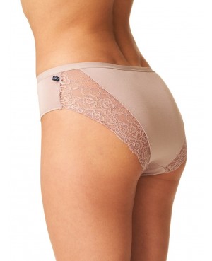 Figi damskie Key LPC 002 Bamboo S–2XL – klasyczne, midi, koronka, bambus, pudełko