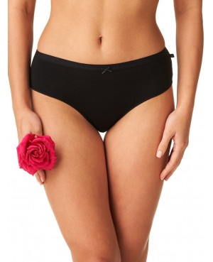 Figi damskie Key LPC 002 Bamboo S–2XL – klasyczne, midi, koronka, bambus, pudełko