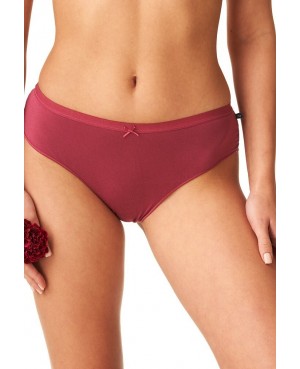 Figi damskie Key LPC 002 Bamboo S–2XL – klasyczne, midi, koronka, bambus, pudełko