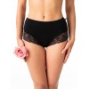 Figi damskie Key LPF 002 Bamboo S–3XL – maxi bikini, koronka, dzianina bambusowa, pudełko