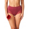 Figi damskie Key LPF 002 Bamboo S–3XL – maxi bikini, koronka, dzianina bambusowa, pudełko