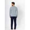 Piżama męska bawełniana długi rękaw Roch 538 dł/r M-2XL – styl i komfort w 100% bawełnie